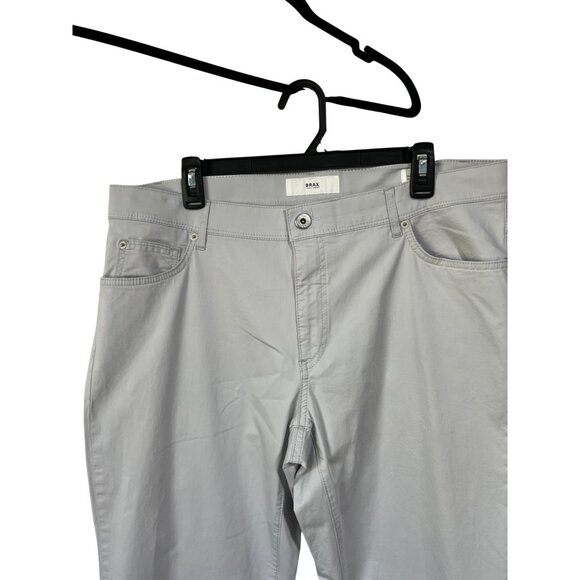 Brax Feel Good Light Gray Casual Pants Size 38/34 - Picture 2 of 12